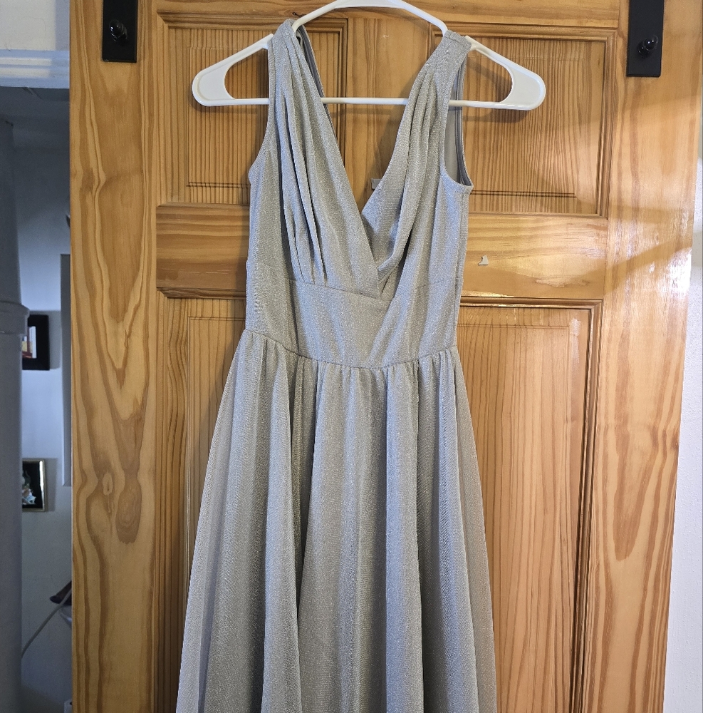 Stop Staring Silver Dress